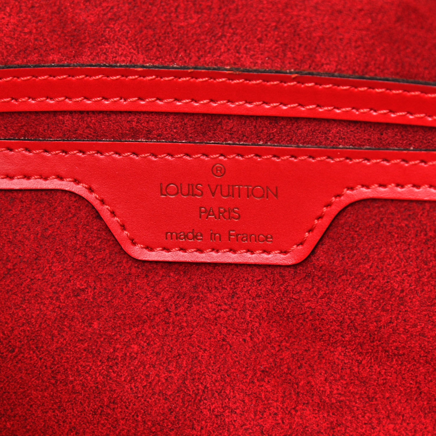 Louis Vuitton Epi Soufflot Castillan Red 7 of 13