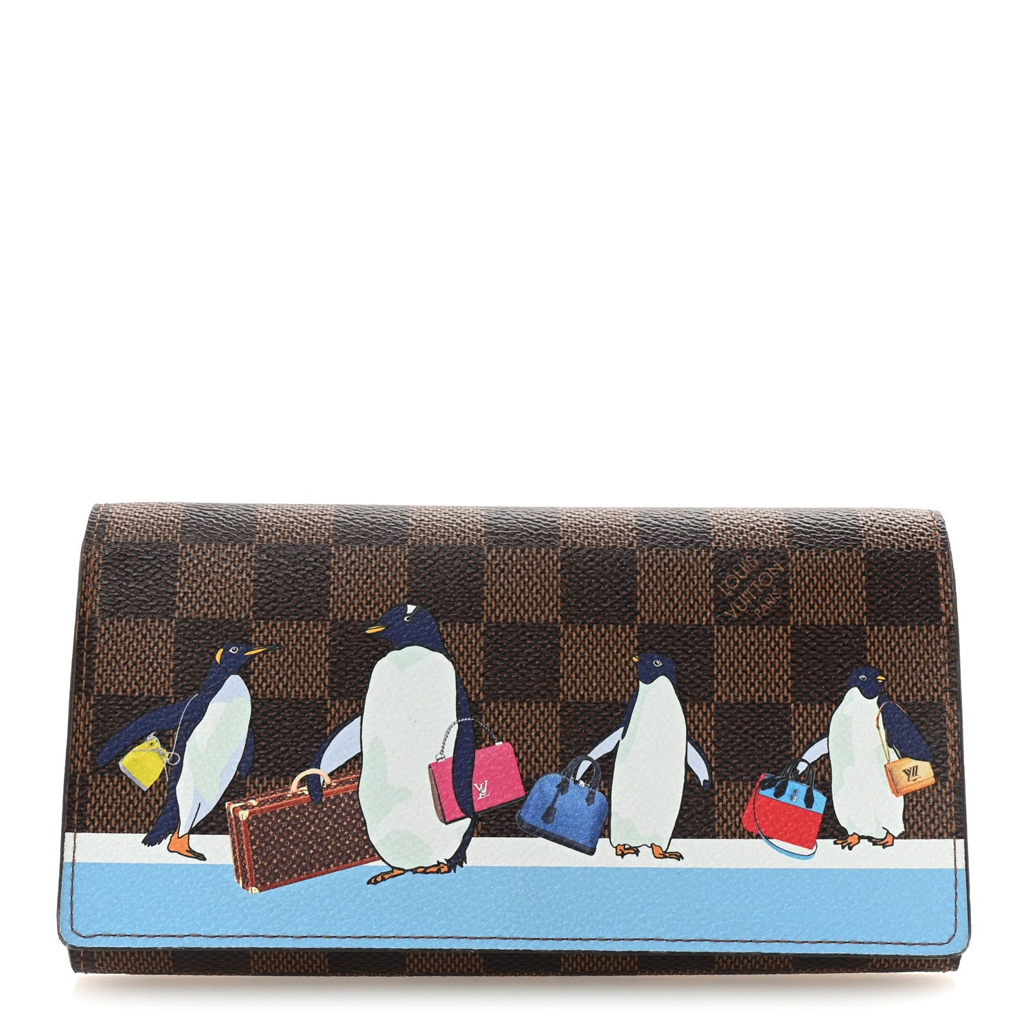 Louis Vuitton Damier Ebene 2017 Christmas Animation Sarah Wallet 1 of 6