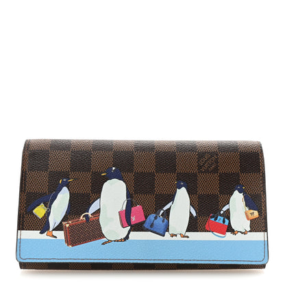 Louis Vuitton Damier Ebene 2017 Christmas Animation Sarah Wallet 1 of 6
