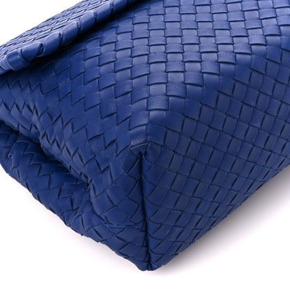 Bottega Veneta Nappa Intrecciato Olimpia Shoulder Bag Cobalt 11 of 12