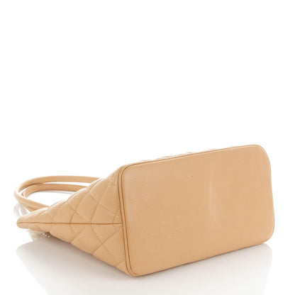 Chanel Caviar Quilted Medallion Tote Beige 4 of 8