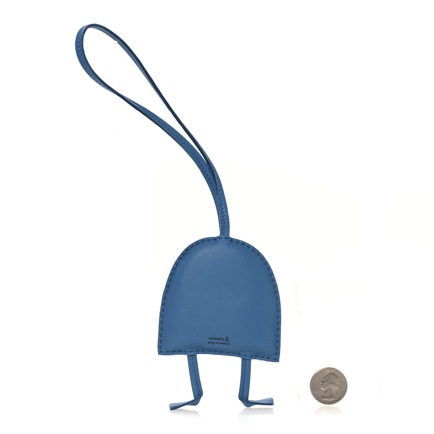 Hermes Lambskin Silk Petit H Hibouton Charm 2 of 4