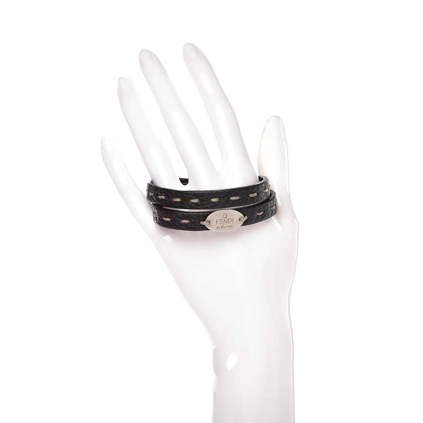 Calfskin Romano Selleria Bracelet Brown