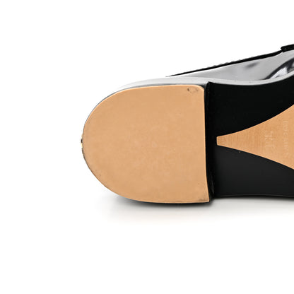 Chanel Shiny Calfskin Logo Loafers 35 Black 15 of 18