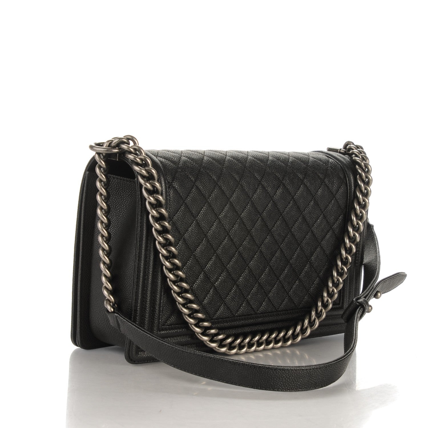 Chanel Caviar Quilted New Medium Boy Flap Black 3 of 7