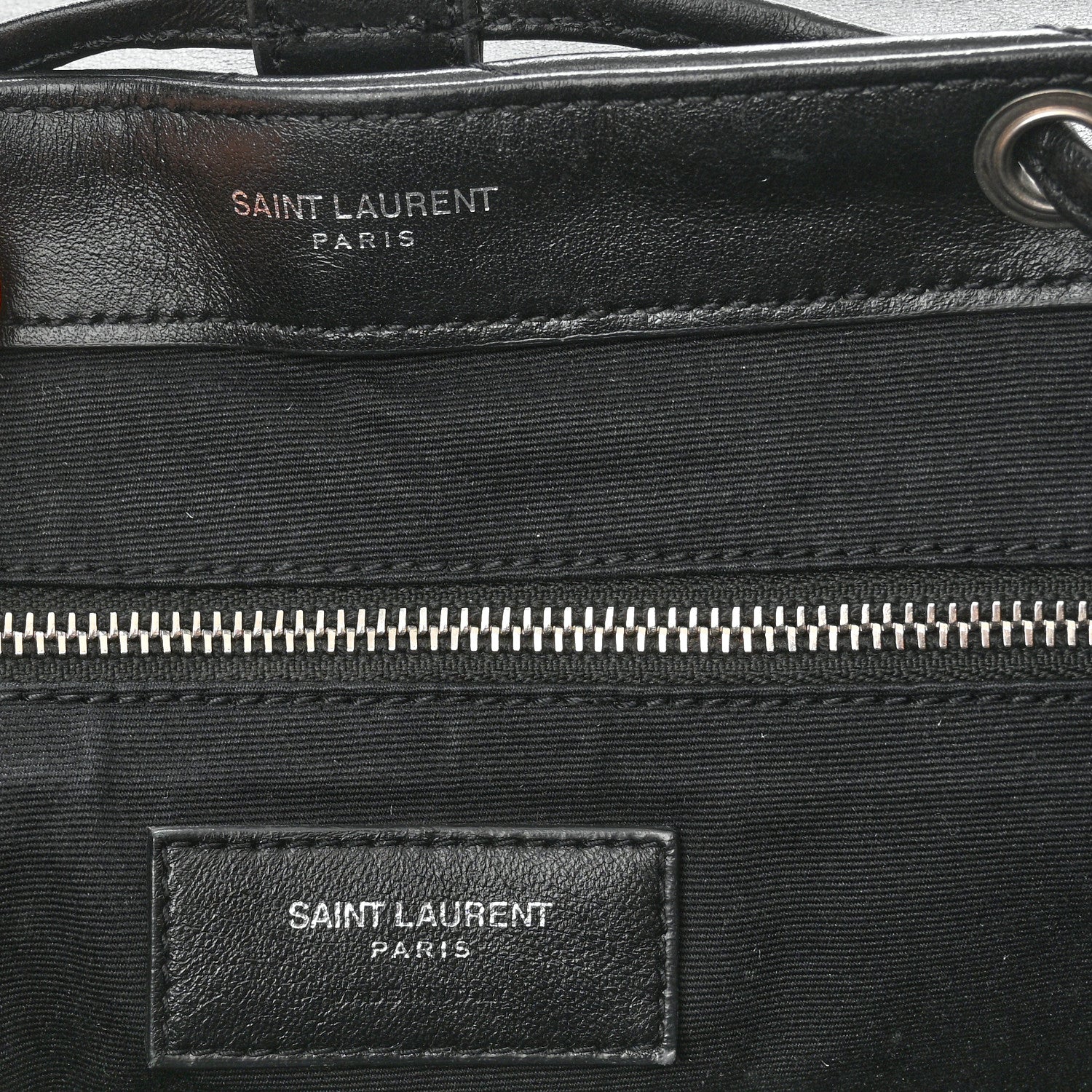 Saint Laurent Calfskin Y Quilted Monogram Small Loulou Backpack Black 6 of 11