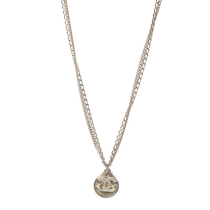 Chanel CC Coco Mademoiselle Coin Necklace Gold 1 of 6