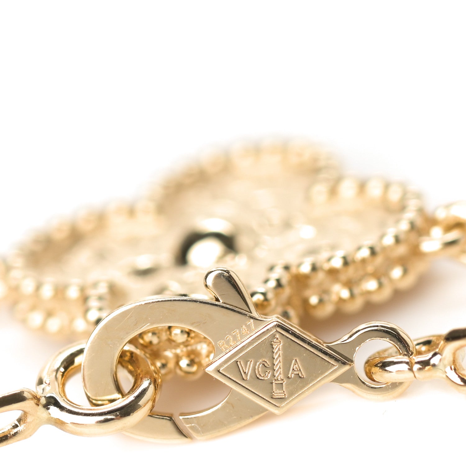 Van Cleef & Arpels 18K Yellow Gold 5 Motifs Vintage Alhambra Bracelet 3 of 5