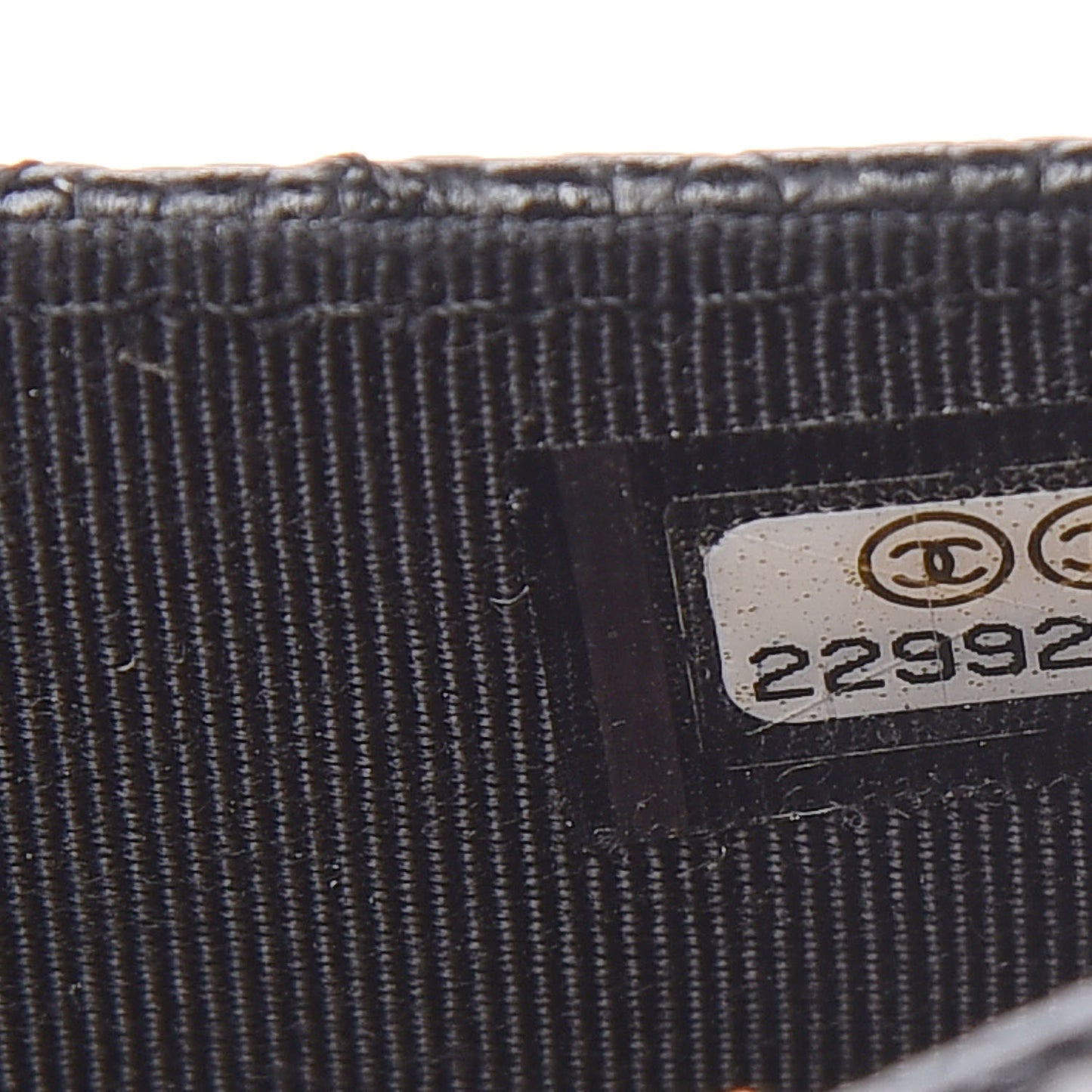 Caviar Quilted Flap Card Holder Black