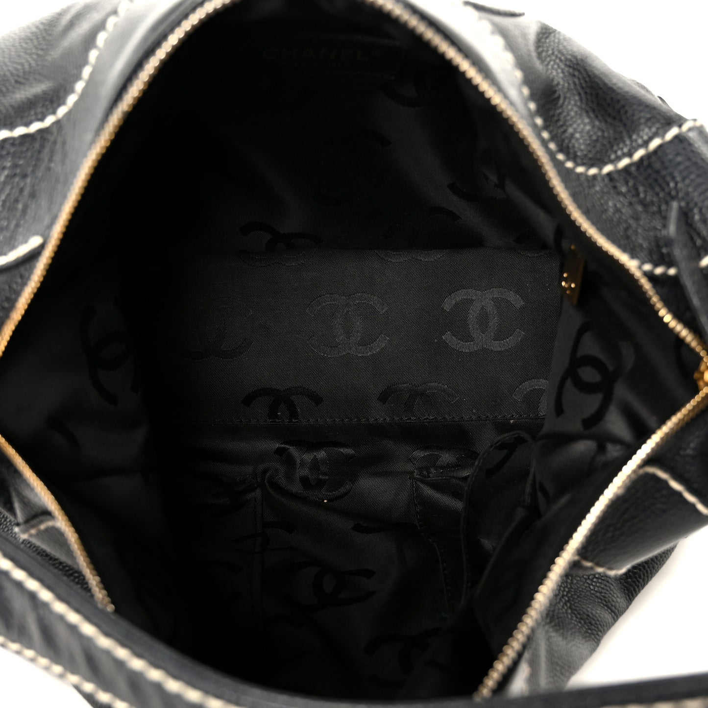 Caviar CC Stitched Hobo Black