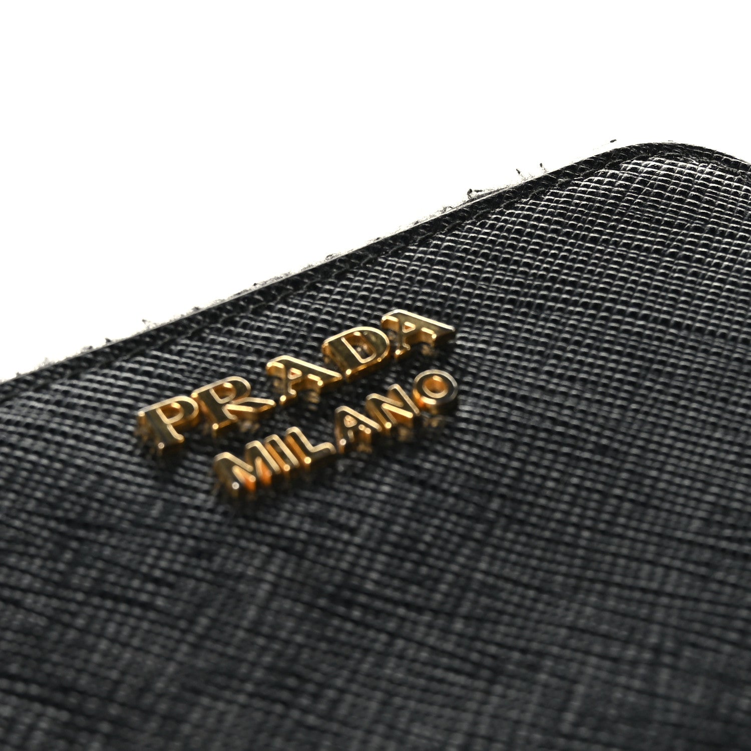 Prada Saffiano Metal Zip Coin Purse Black 8 of 8