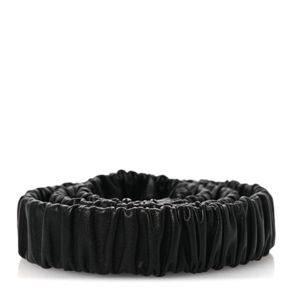 Chanel Lambskin Ruched Turn Lock CC Belt 95 38 Black 2 of 4