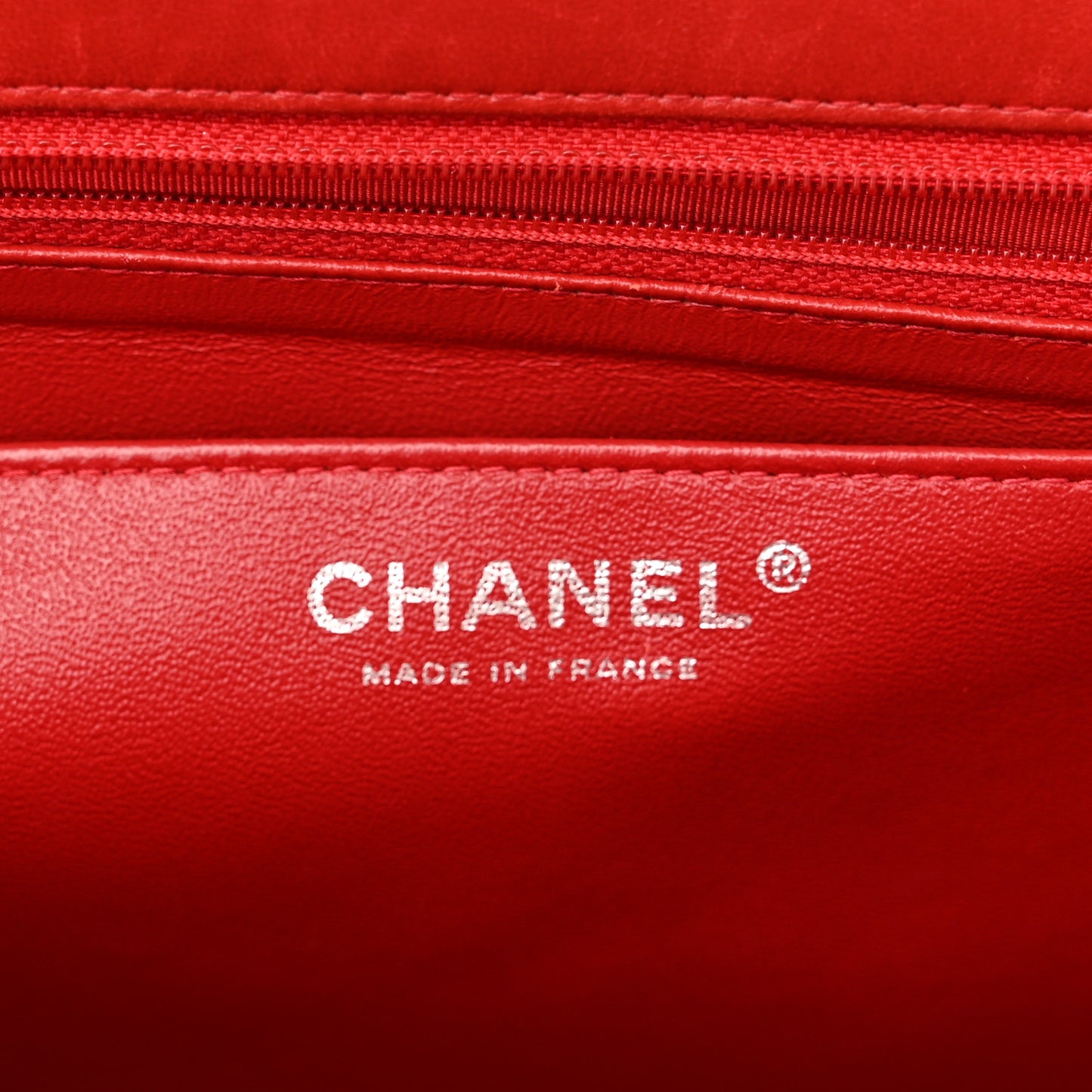 Lambskin Quilted Maxi Single Flap Red