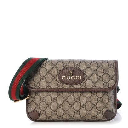 Gucci GG Supreme Monogram Neo Vintage Web Belt Bag Brown 1 of 8