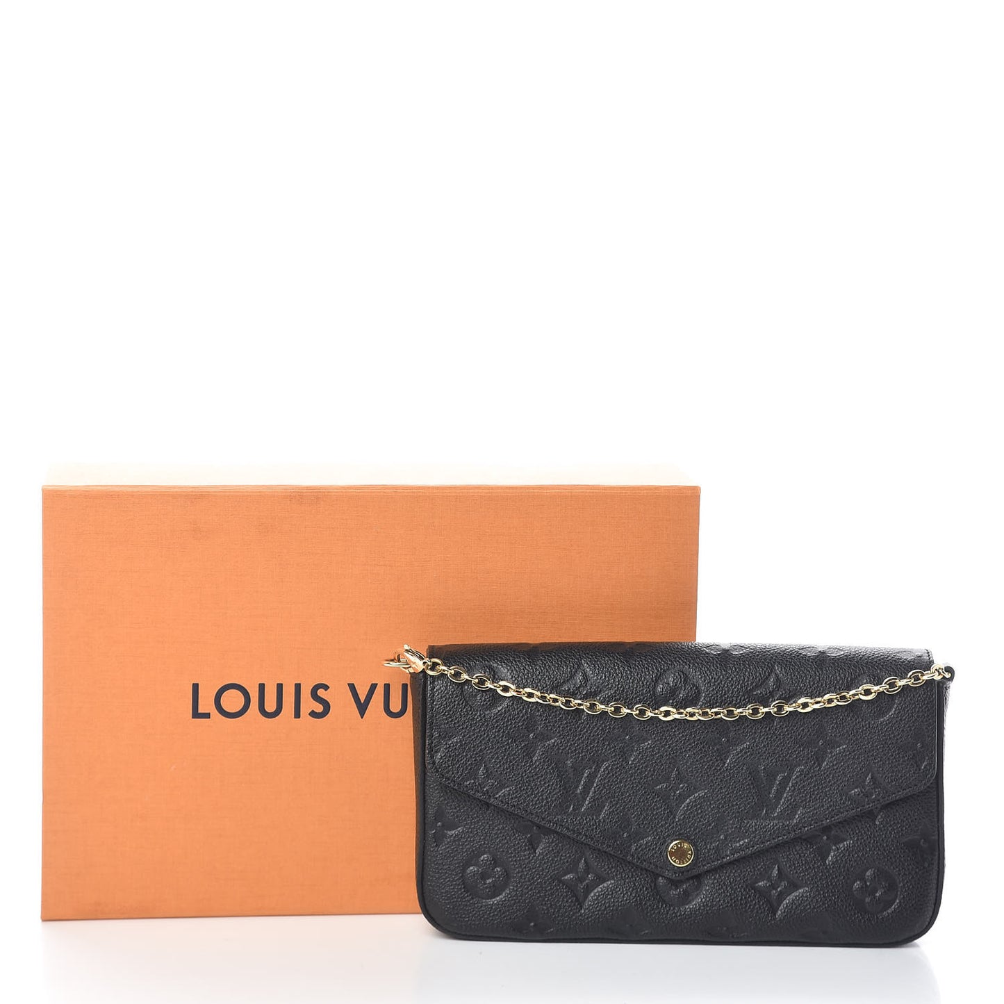 Empreinte Pochette Felicie Chain Wallet Black