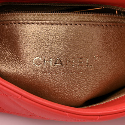 Chanel Lambskin Quilted Side-Packs Red 7 of 17