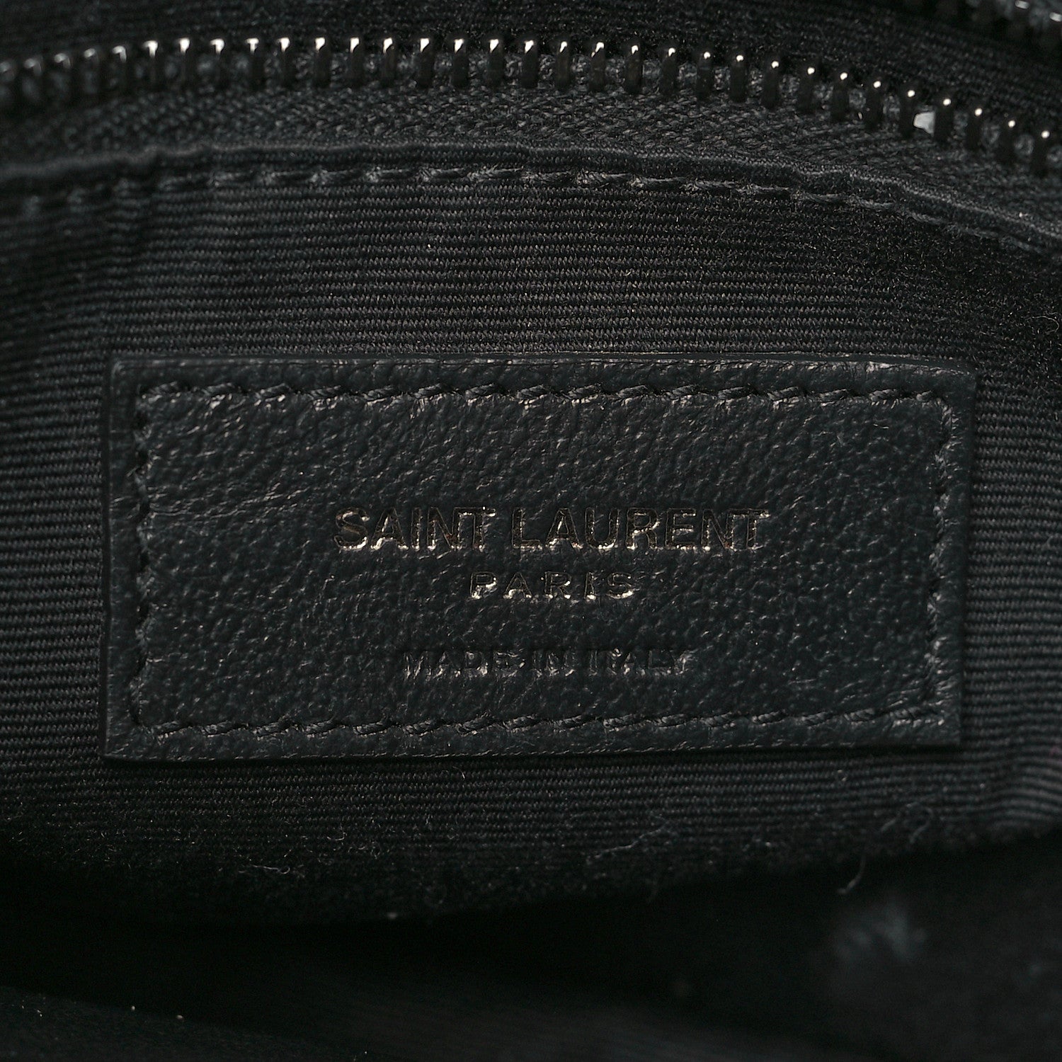 Saint Laurent Crinkled Calfskin Matelasse Monogram Niki Chain Wallet Black 6 of 11