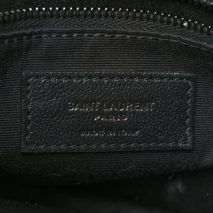 Saint Laurent Crinkled Calfskin Matelasse Monogram Niki Chain Wallet Black 6 of 11