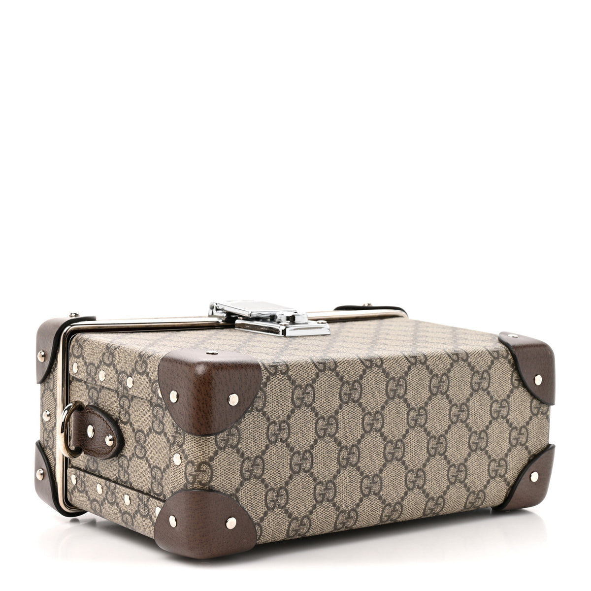 GG Supreme Monogram Globe-Trotter Beauty Case Brown