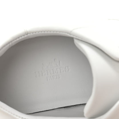 Hermes Calfskin Day Sneakers 37.5 White 8 of 10