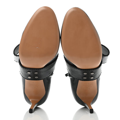 Valentino Garavani Calfskin Bow Ankle Boots 40.5 Black 5 of 13