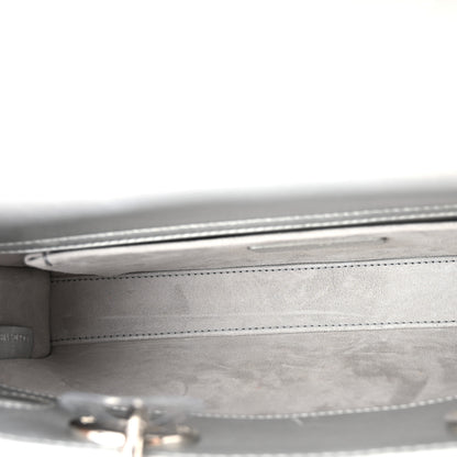 Christian Dior Iridescent Metallic  Lambskin Cannage Medium Lady D-Joy Silver 5 of 10