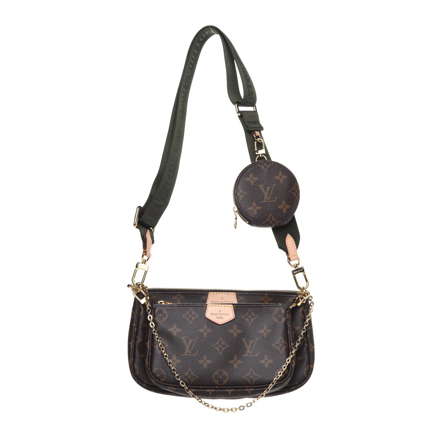 Louis Vuitton Monogram Multi Pochette Accessories Kaki 1 of 16