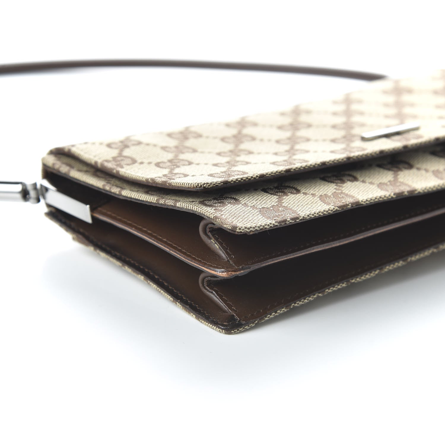 Gucci Monogram Pochette Flap Brown 6 of 10