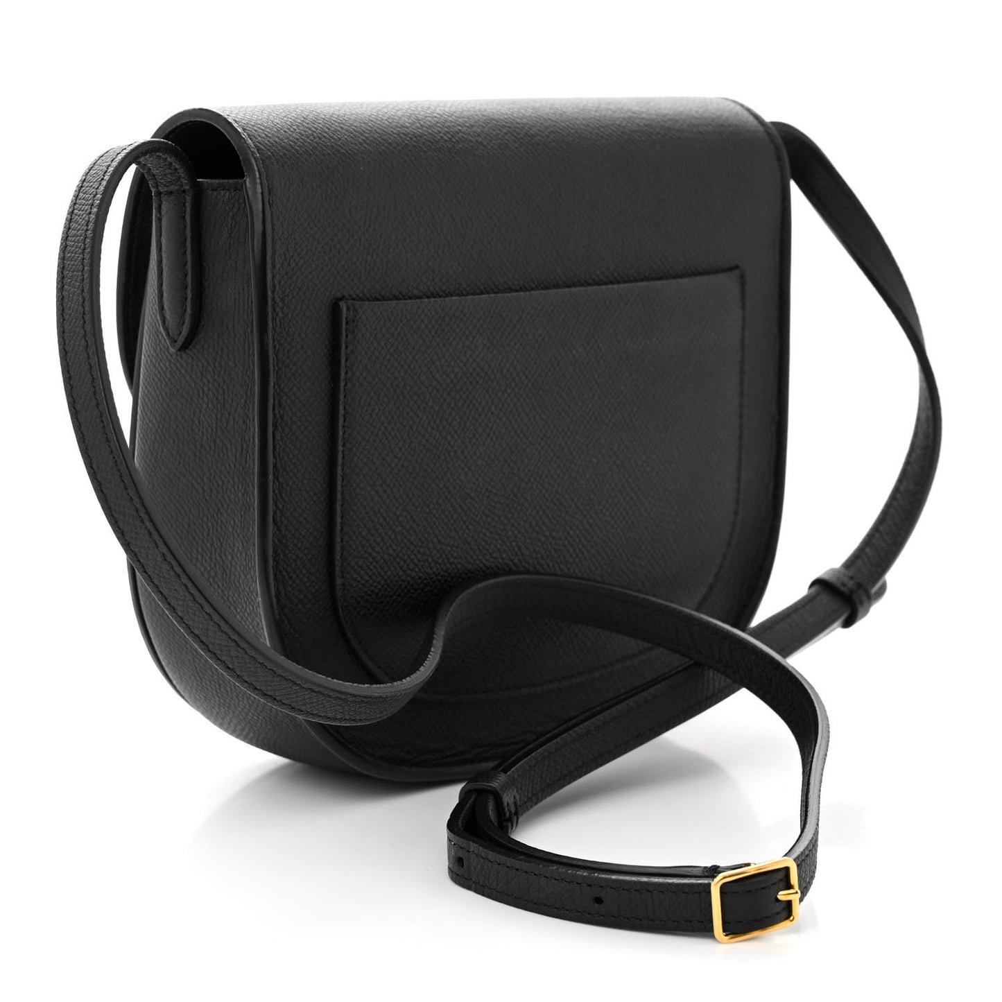 Grained Calfskin Small Trotteur Black