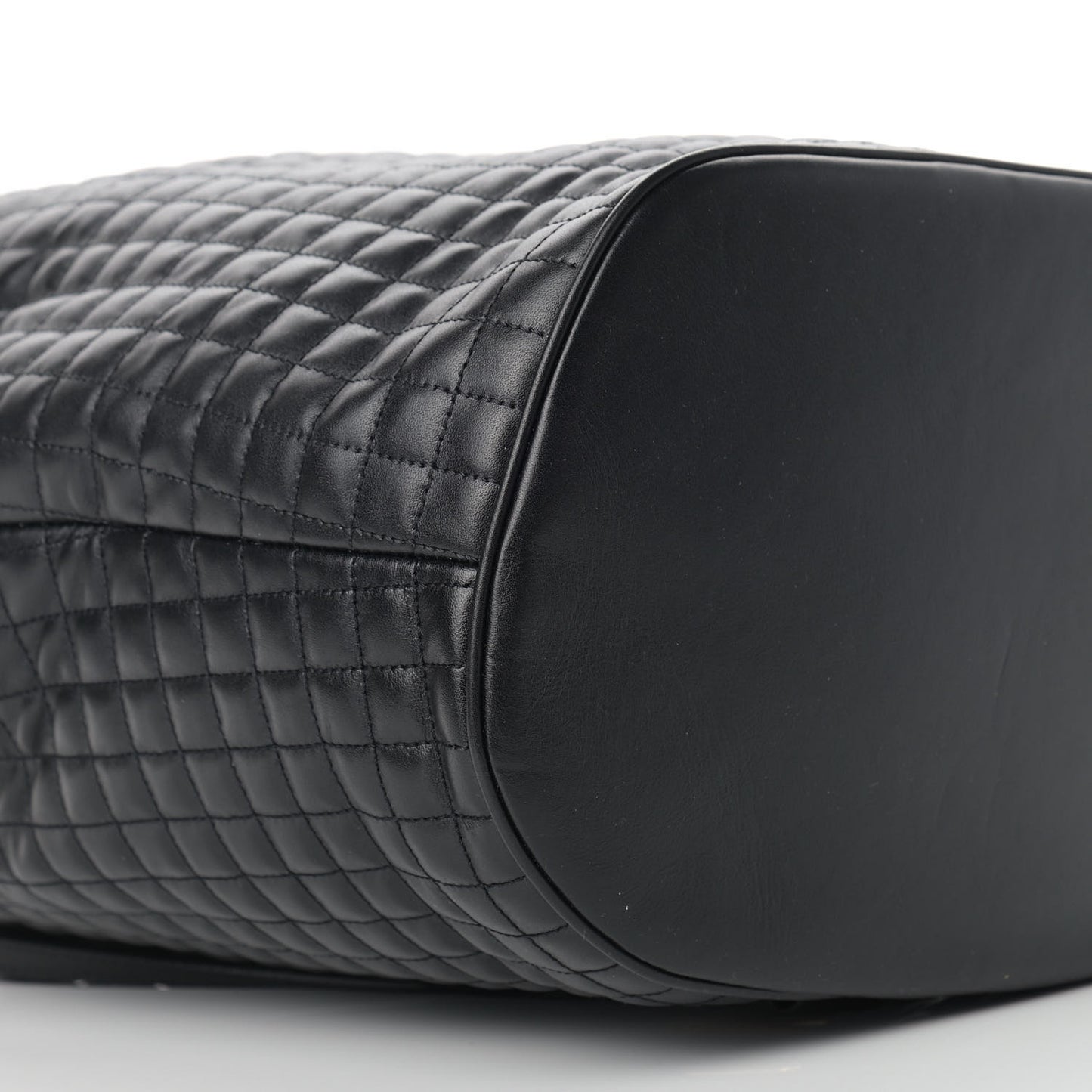 Calfskin Quilted Small C Backpack Black