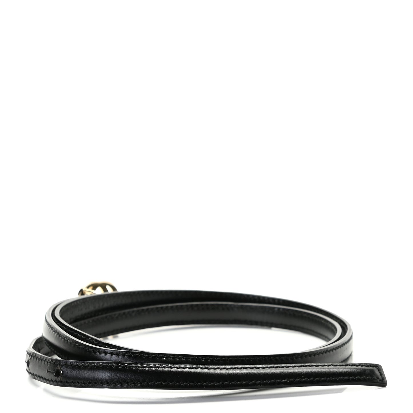 Calfskin Double G 12mm Belt 80 32 Black