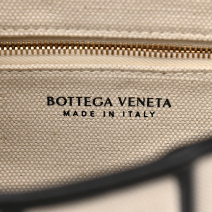 Bottega Veneta Denim Maxi Intrecciato Padded Cassette Crossbody Bag Natural Black 6 of 13