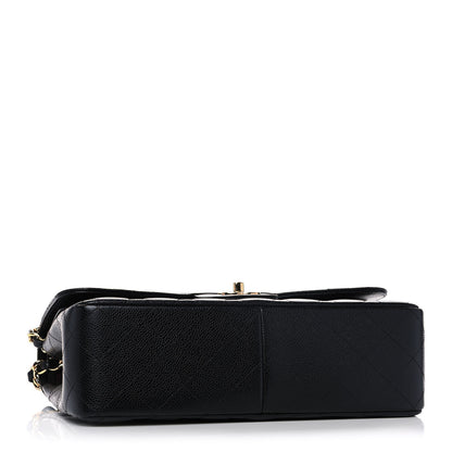 Chanel Caviar Quilted Jumbo Double Flap Black 4 of 14