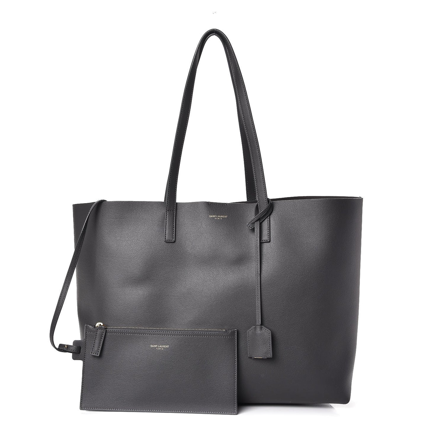 Calfskin Large Shopping Tote Storm