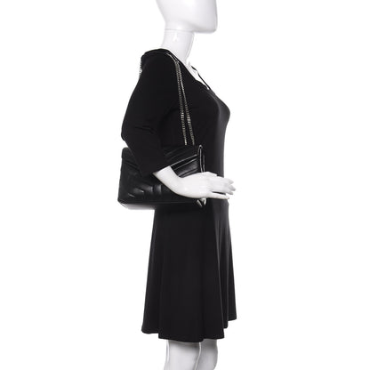 Saint Laurent Calfskin Y Quilted Monogram Small Loulou Chain Satchel Black 2 of 11