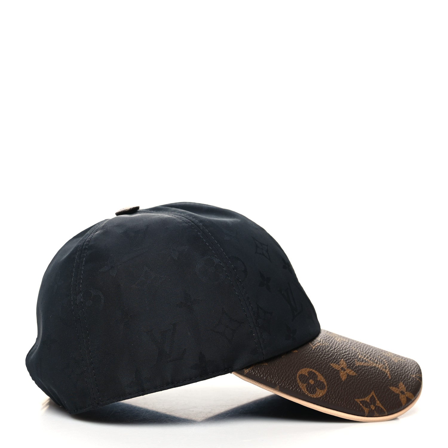 Louis Vuitton Polyester Silk Monogram LV Get Ready Cap L Black 3 of 7