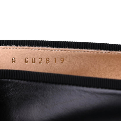 Chanel Lambskin Patent Cap Toe Ballerina Flats 39 Black 9 of 9