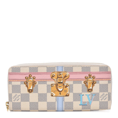 Louis Vuitton Damier Azur Summer Trunks Clemence Wallet 1 of 10
