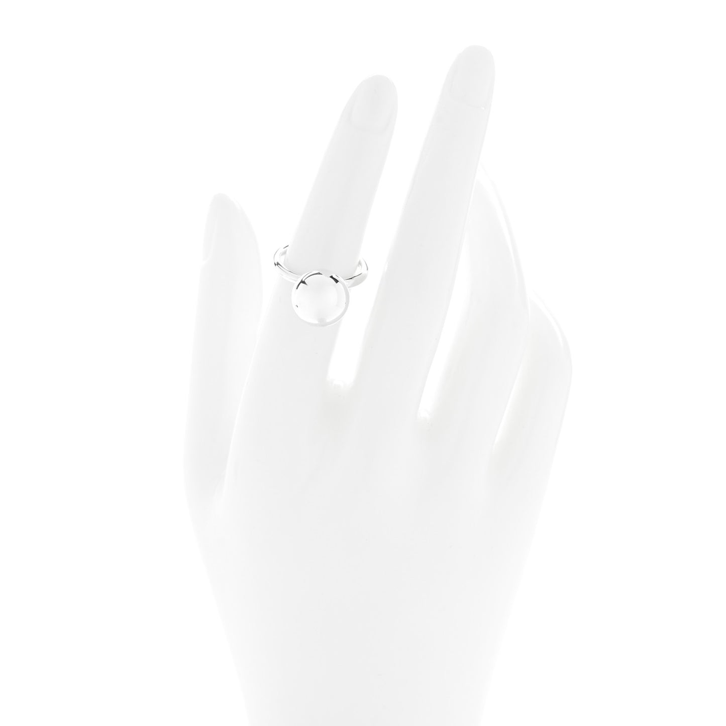 Sterling Silver 12mm Hardwear Ball Ring 51 5.75