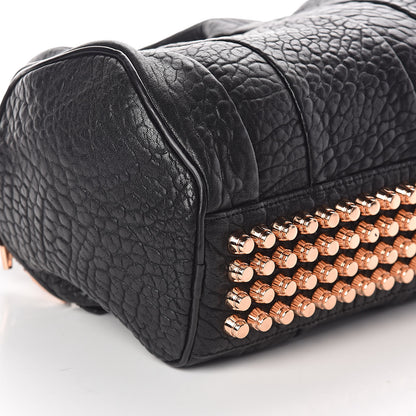 Alexander Wang Pebbled Lambskin Rockie Black Rose Gold Hardware 8 of 11