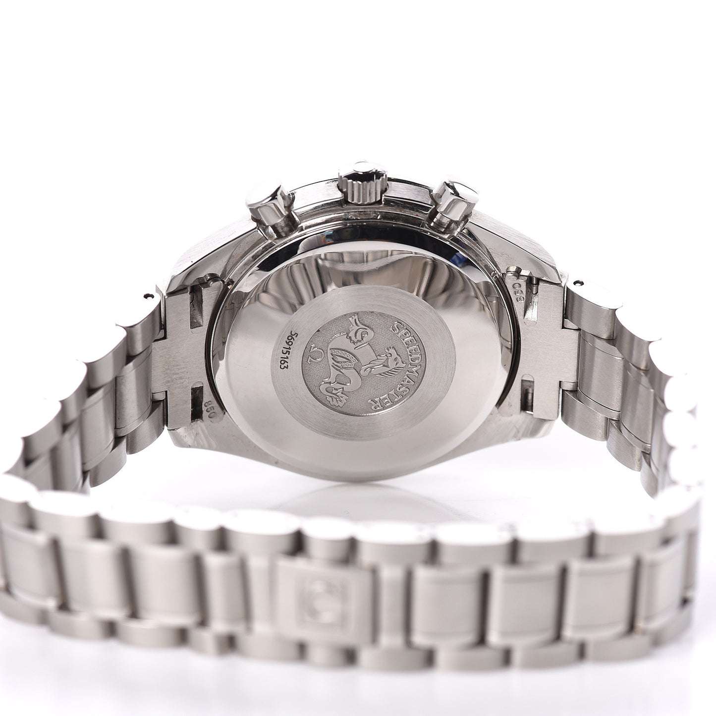 Stainless Steel 39mm Speedmaster Day-Date Chronograph Automatic Watch Black 3520.50