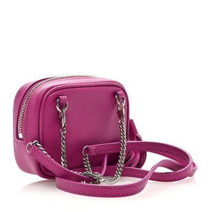 Saint Laurent SAINT LAURENT Grain De Poudre Matelasse Monogram Baby Lou Camera Bag Electric Fuxia 3 of 8