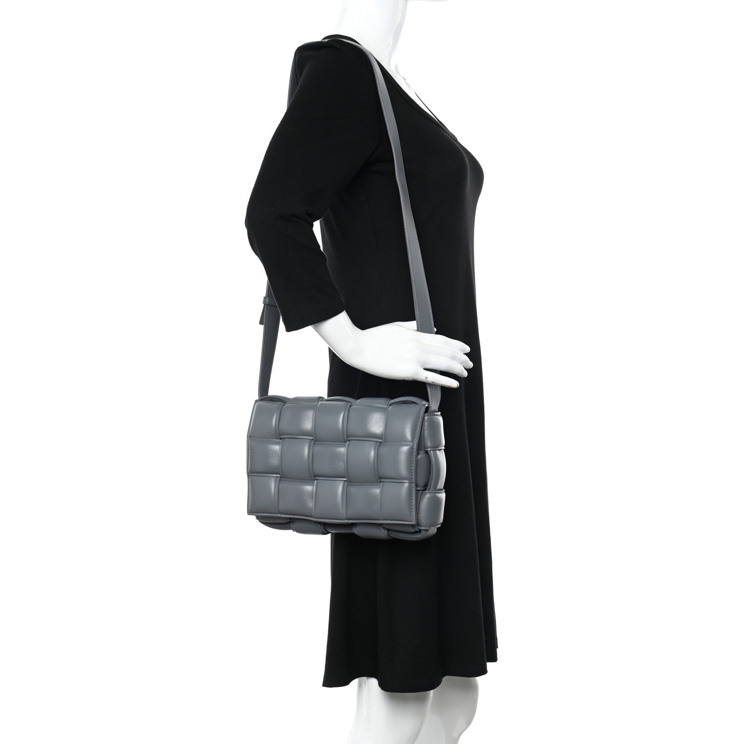 Bottega Veneta Nappa Maxi Intreccio Padded Cassette Crossbody Bag Thunder 2 of 10
