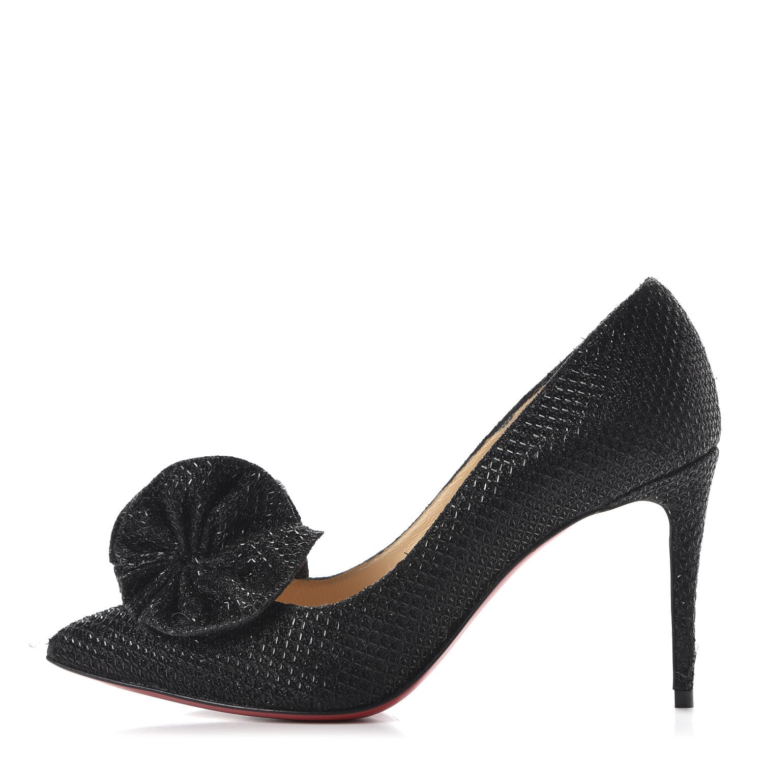 Christian Louboutin Glitter Diams Anemosea 85 Pumps 36.5 Black 1 of 10
