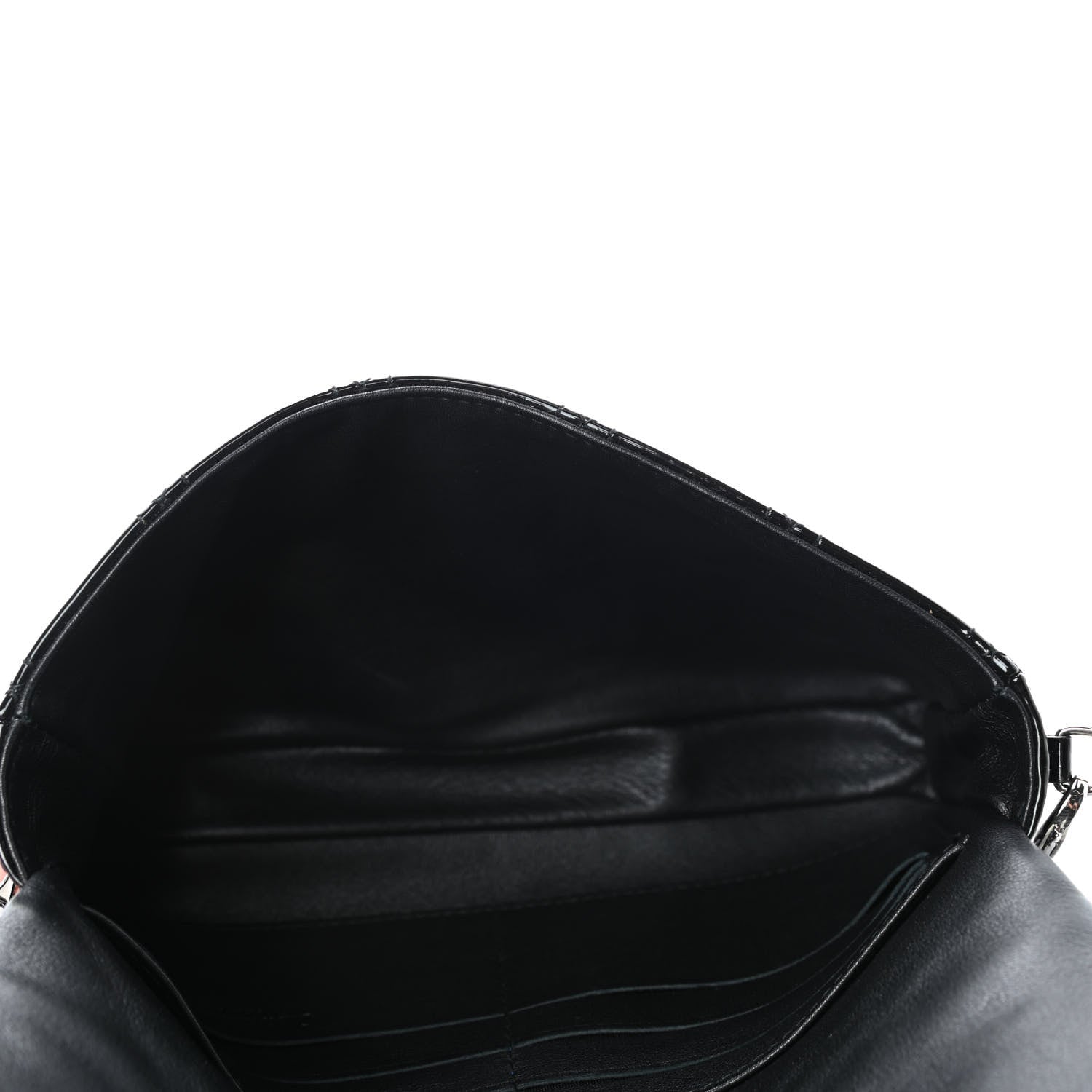 Christian Dior Patent Cannage New Lock Pouch Black 4 of 4