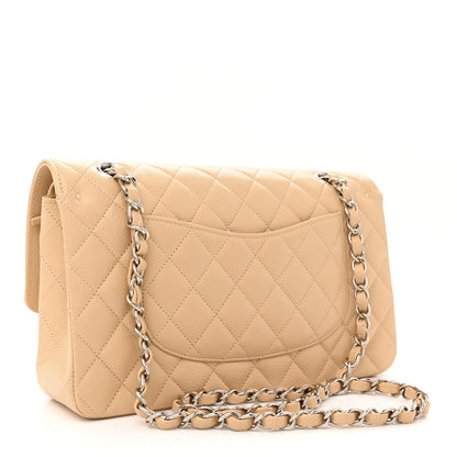 Chanel Caviar Quilted Medium Double Flap Beige 3 of 11