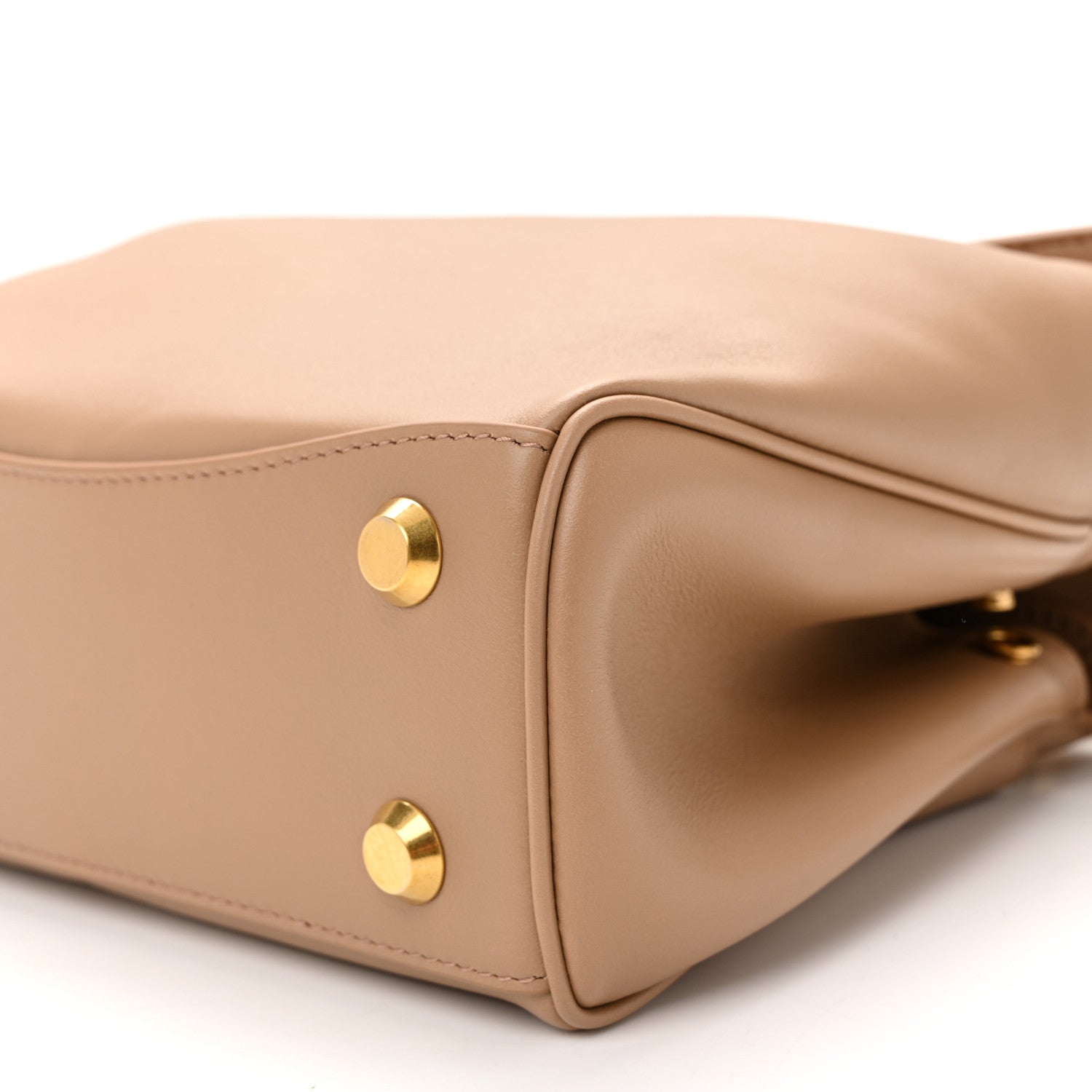 Balenciaga Natural Smooth Calfskin Mini Rodeo Top Handle Handbag Latte 9 of 9