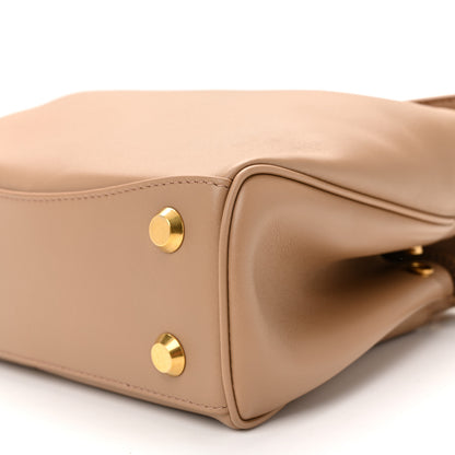Balenciaga Natural Smooth Calfskin Mini Rodeo Top Handle Handbag Latte 9 of 9