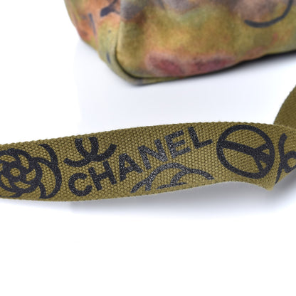 Chanel Washed Toile Large Graffiti On The Pavements Messenger Khaki Multicolor 14 of 17