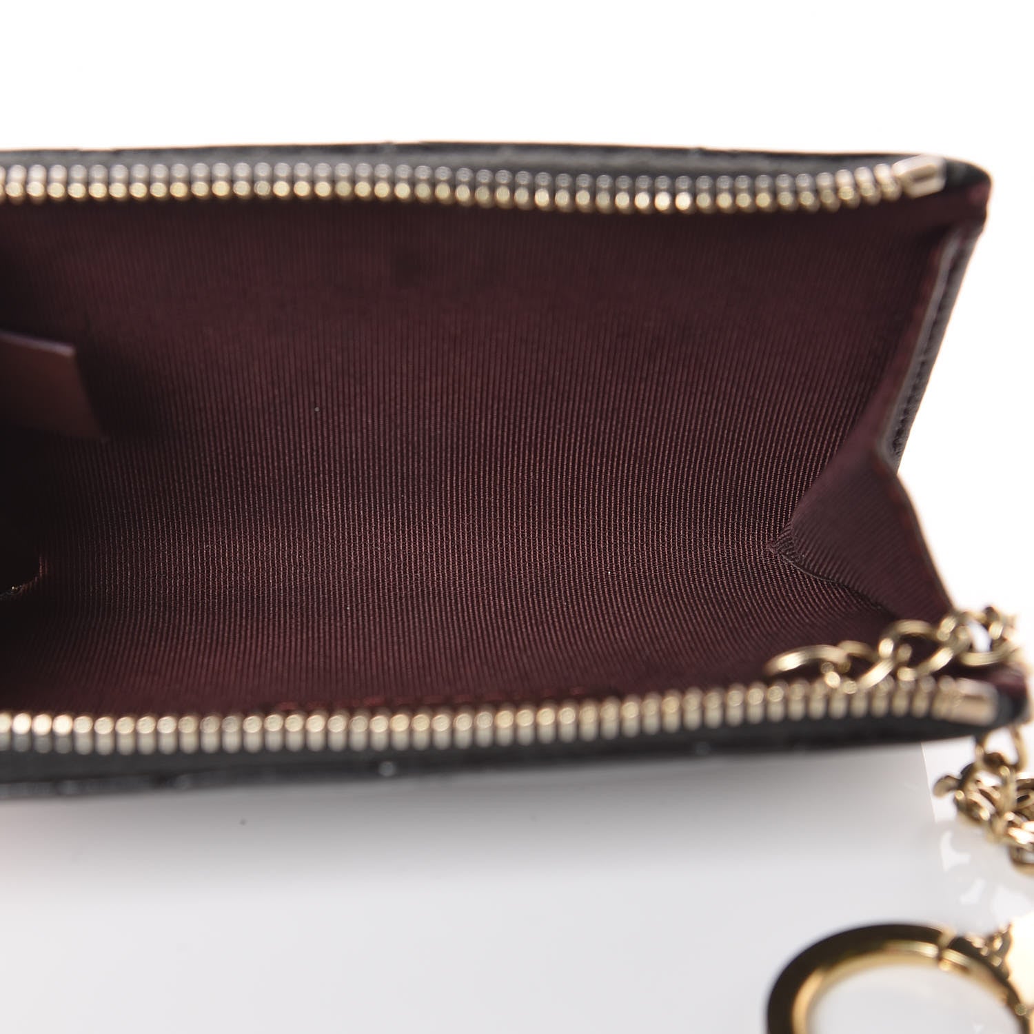Chanel Lambskin Quilted Key Holder Case Black 5 of 8